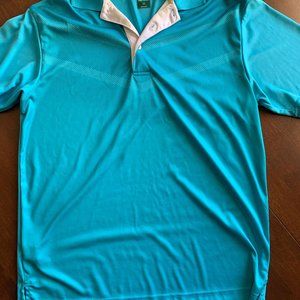 Golf Shirt Pro Tour Men's Breathable Moisture-Wicking Collard Athletic Blue